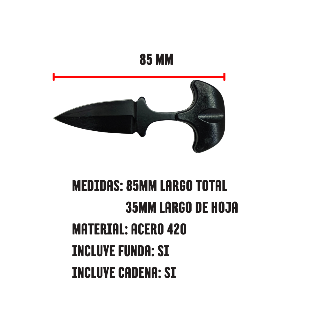 Pushdagger Navaja de Cuello Mini