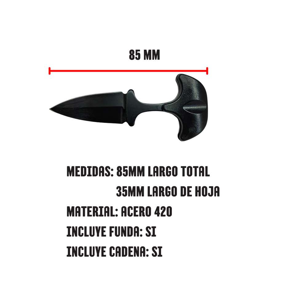 Pushdagger Navaja de Cuello Mini