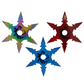 Shurikens Tri Color / Estrellas Ninja, 3 Piezas