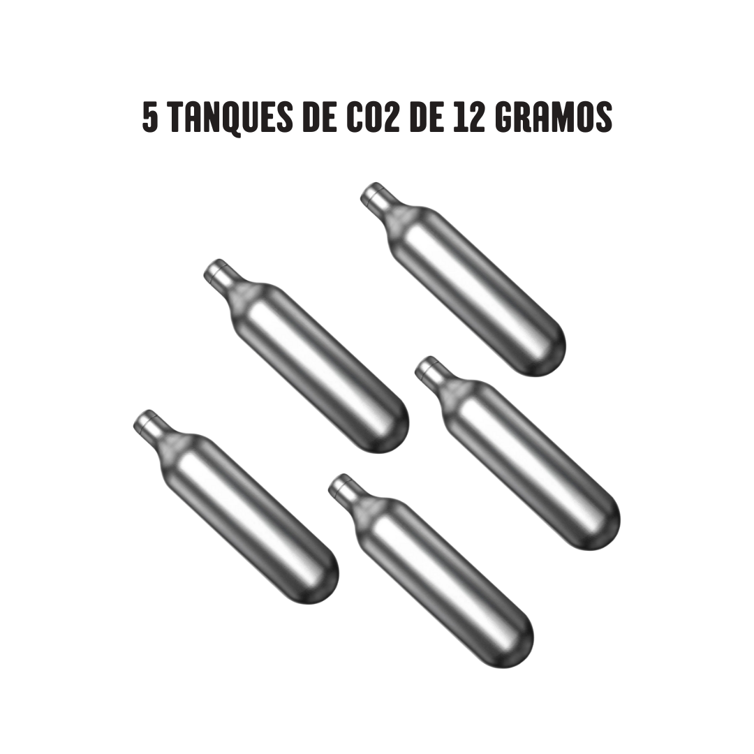 5 Tanques Nakashi de CO2 para pistolas de aire