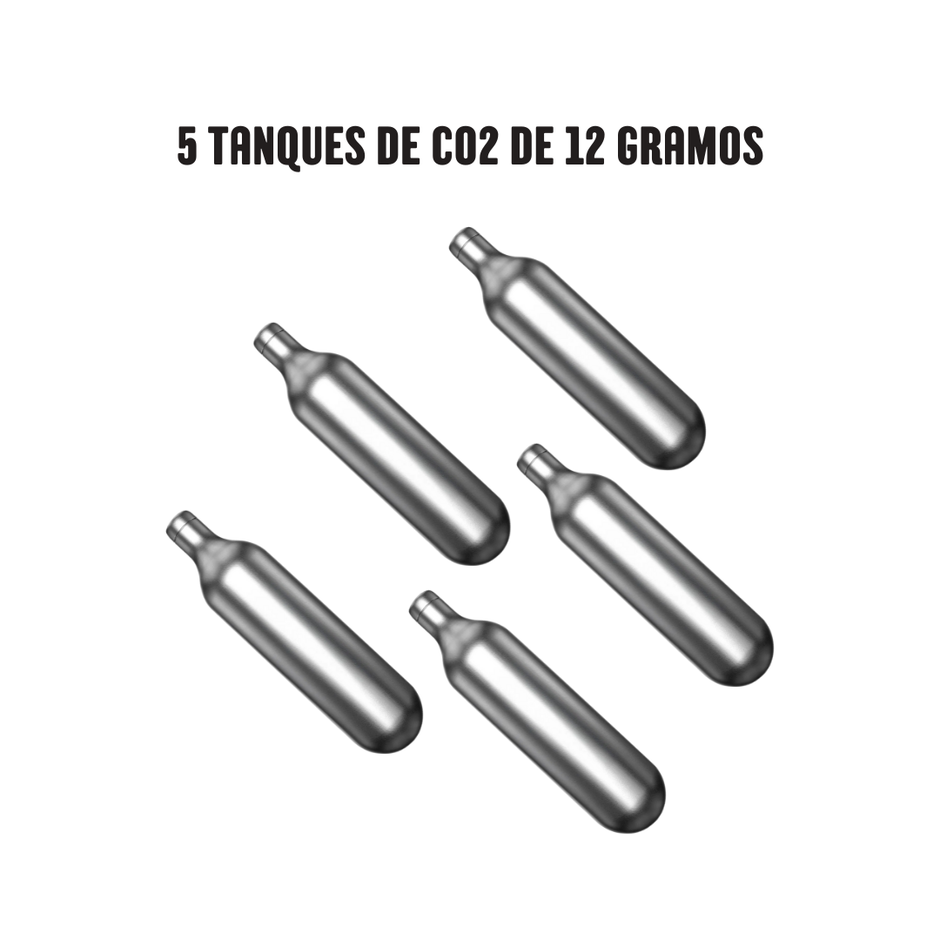 5 Tanques Nakashi de CO2 para pistolas de aire