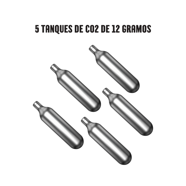 5 Tanques Nakashi de CO2 para pistolas de aire