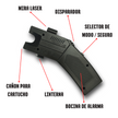 3x2 Taser Pistola /  Taser a distancia