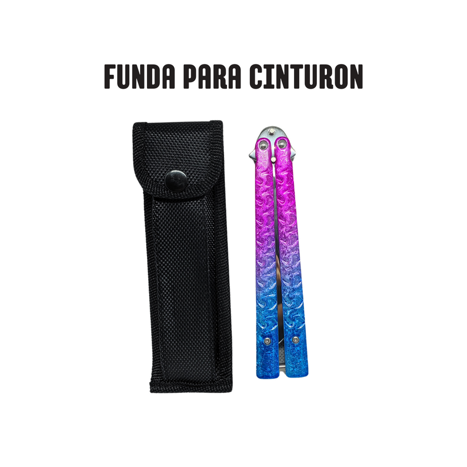 Una_navaja_mariposa_cerrada_con_zoom_en_el_seguro_de_la_hoja_en_la_parte_inferior_del_mango