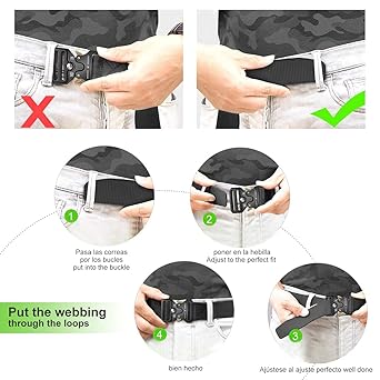 Cinturón Táctico Ajustable de Alta Resistencia