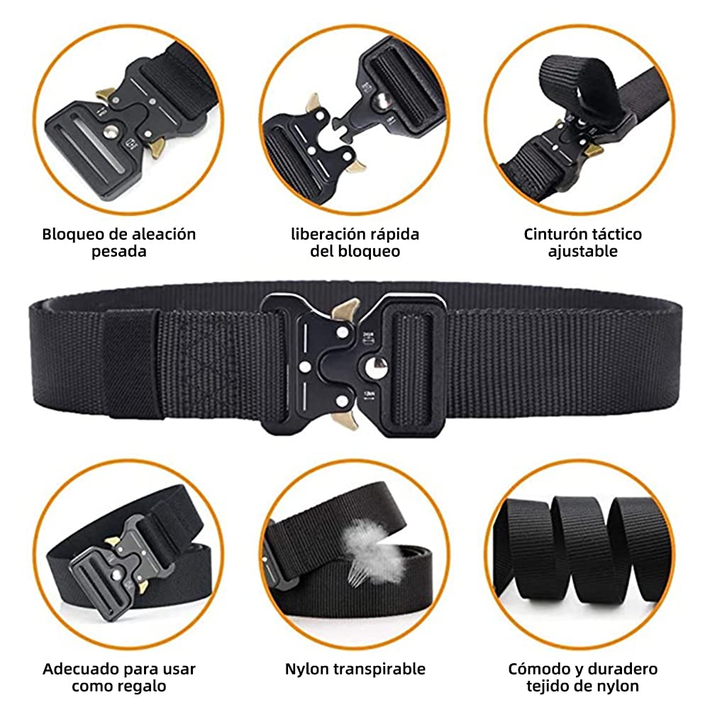 Cinturón Táctico Ajustable de Alta Resistencia