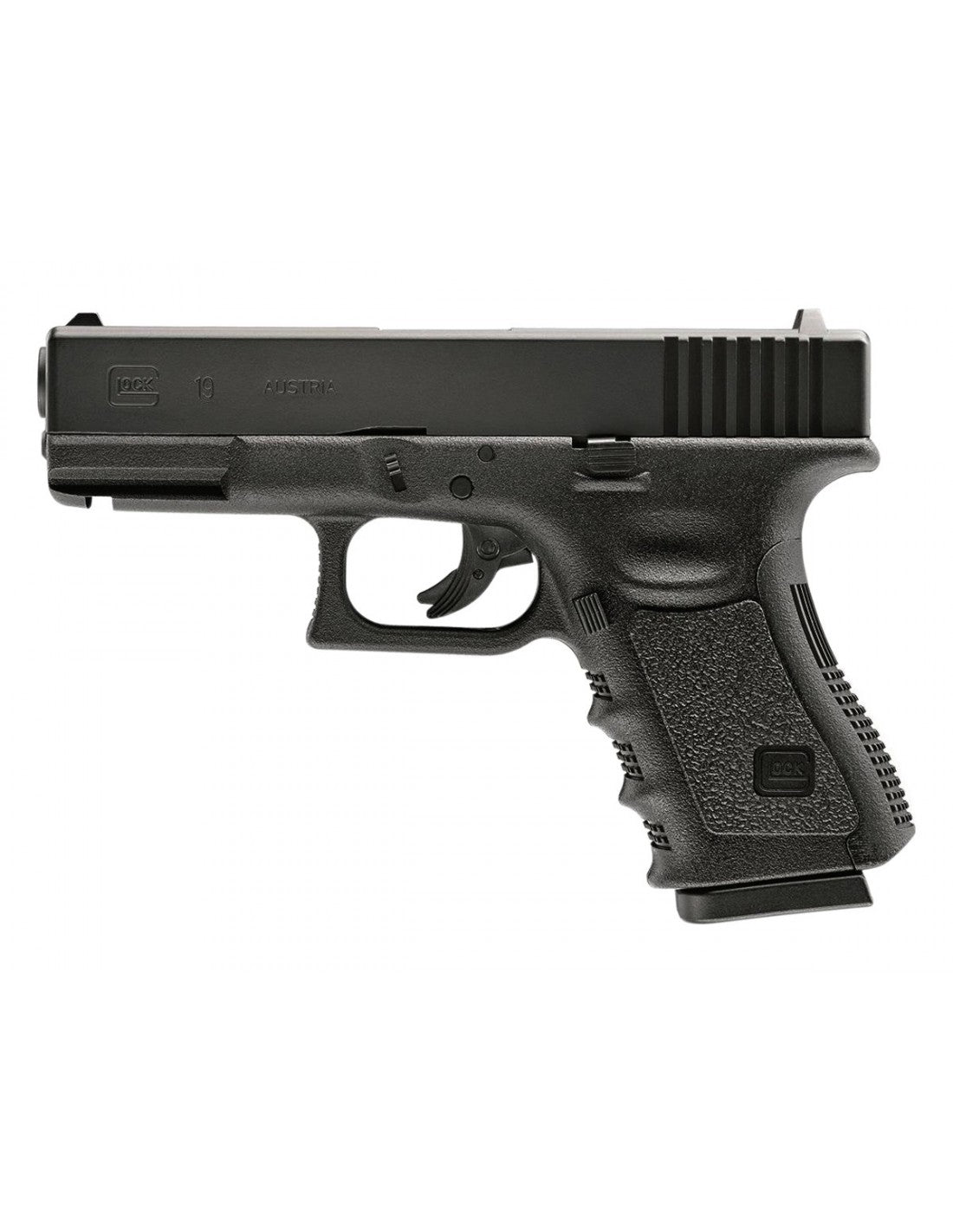 Pistola GLOCK 19 GEN3 Negra CO2 BBs Cal. .177 4.5mm 410 fps
