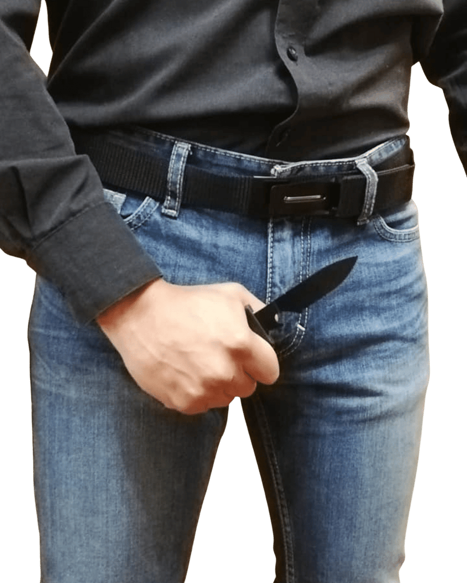 Cinturón con Navaja Oculta