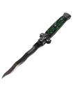 Navaja Stiletto Clásica Automática de hoja curva