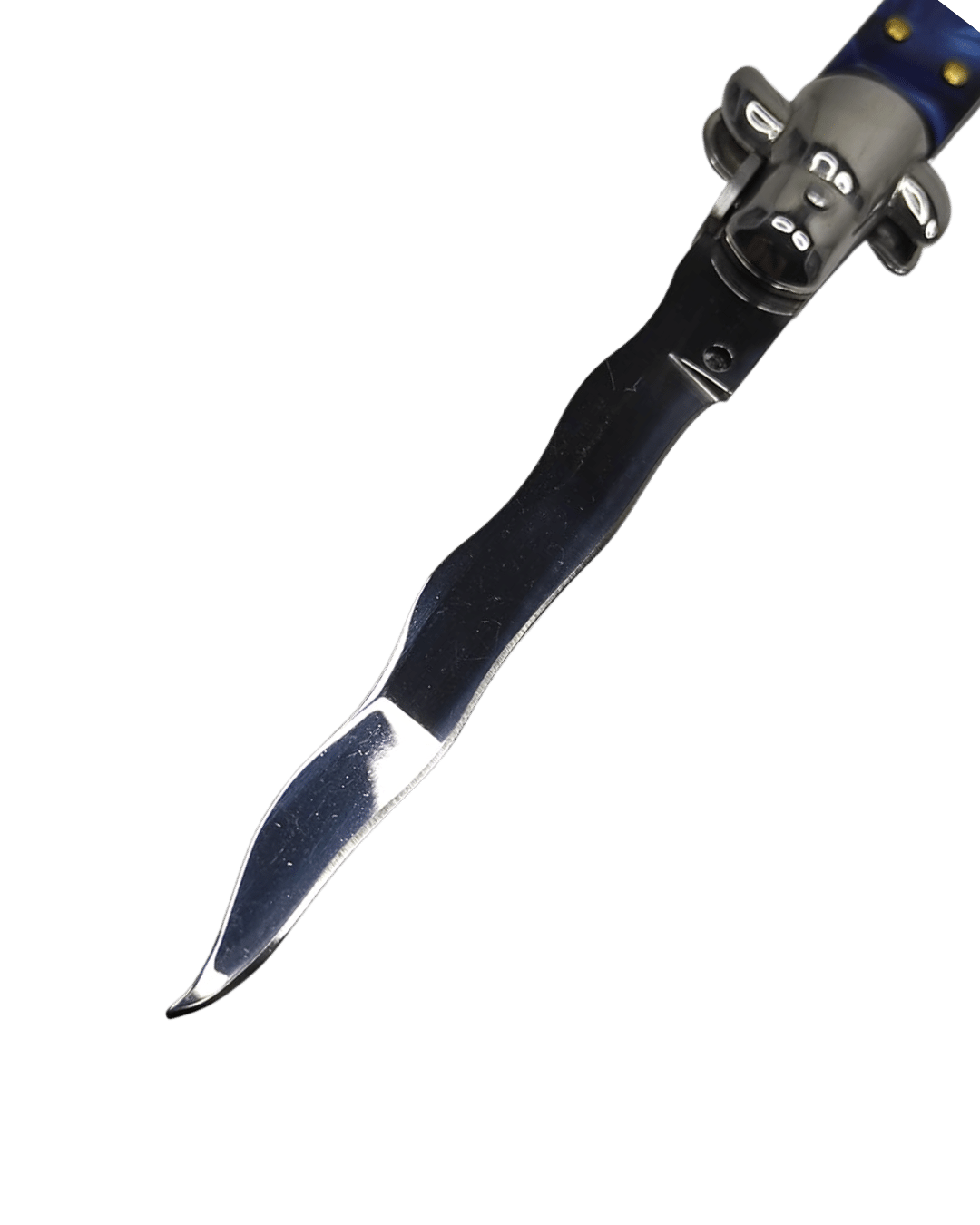 Navaja Stiletto Clásica Automática de hoja curva