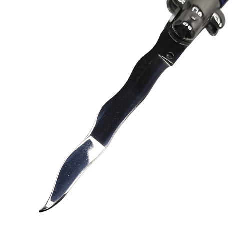 Navaja Stiletto Clásica Automática de hoja curva